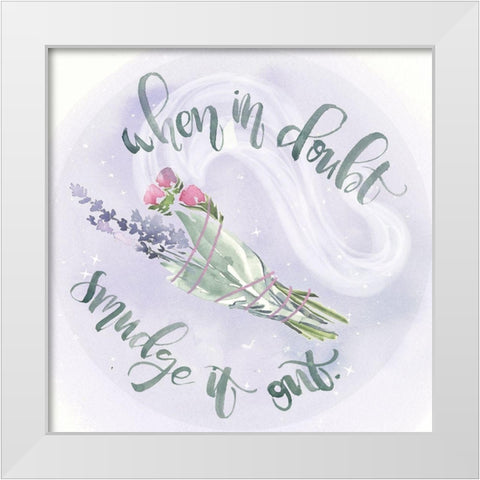 Green Witch Collection C White Modern Wood Framed Art Print by Parker, Jennifer Paxton