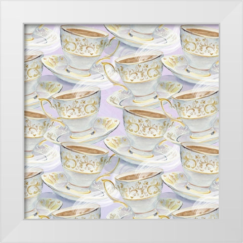 Green Witch Collection G White Modern Wood Framed Art Print by Parker, Jennifer Paxton