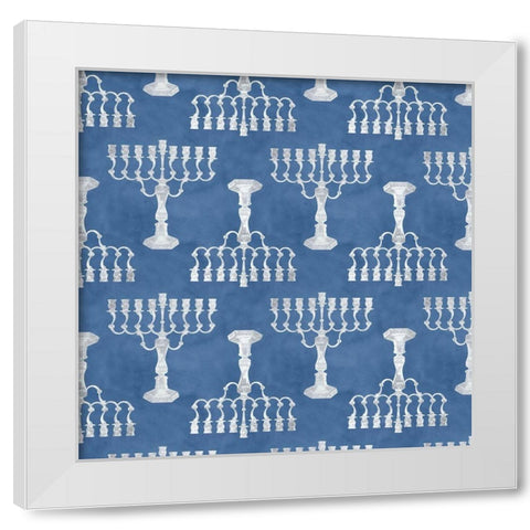 Sophisticated Hanukkah Collection G White Modern Wood Framed Art Print by Borges, Victoria