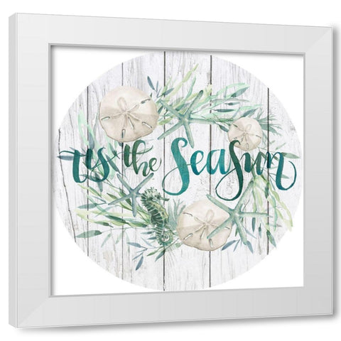 Tis the Seasun Collection C White Modern Wood Framed Art Print by Parker, Jennifer Paxton