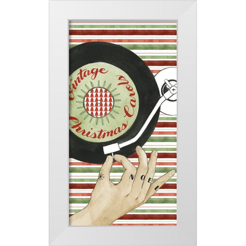 Hipster Santa Collection B White Modern Wood Framed Art Print by Popp, Grace