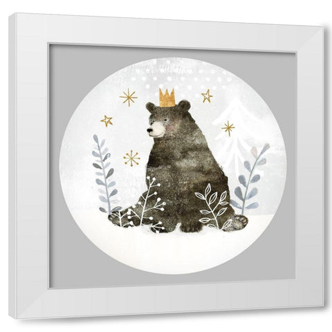 Woodland Celebration Collection C White Modern Wood Framed Art Print by Borges, Victoria