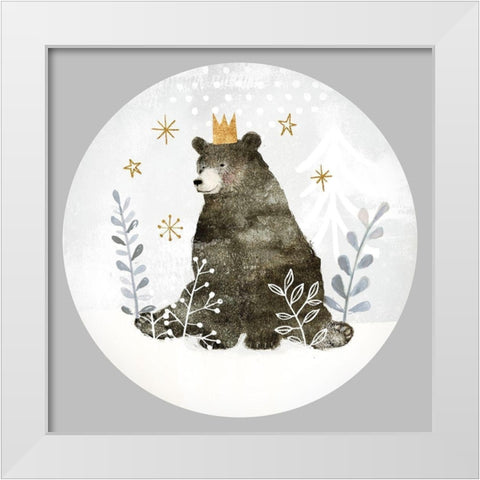 Woodland Celebration Collection C White Modern Wood Framed Art Print by Borges, Victoria