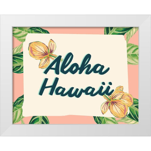 Tropical Getaway Collection A White Modern Wood Framed Art Print by Fagalde, Jarman