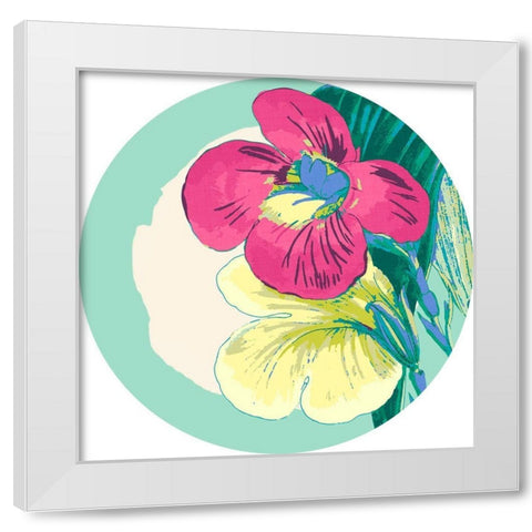 Tropical Getaway Collection C White Modern Wood Framed Art Print by Fagalde, Jarman