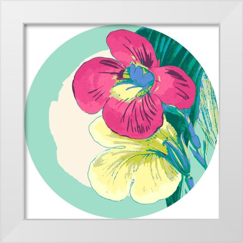 Tropical Getaway Collection C White Modern Wood Framed Art Print by Fagalde, Jarman