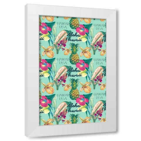 Tropical Getaway Collection E White Modern Wood Framed Art Print by Fagalde, Jarman
