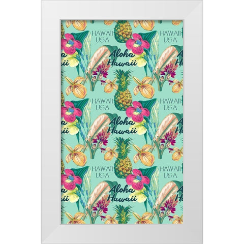 Tropical Getaway Collection E White Modern Wood Framed Art Print by Fagalde, Jarman