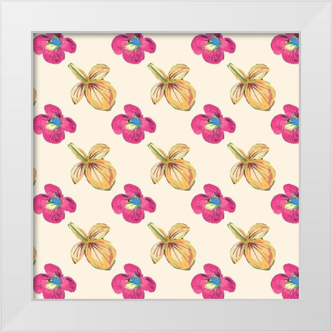 Tropical Getaway Collection F White Modern Wood Framed Art Print by Fagalde, Jarman