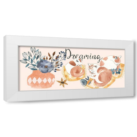 Sleep to Dream Collection D White Modern Wood Framed Art Print by Wang, Melissa