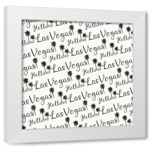 Viva Vegas Collection I White Modern Wood Framed Art Print by Wang, Melissa