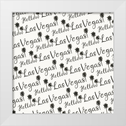 Viva Vegas Collection I White Modern Wood Framed Art Print by Wang, Melissa