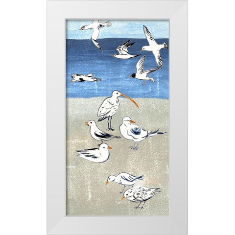 Sailors Rest Collection B White Modern Wood Framed Art Print by Wang, Melissa