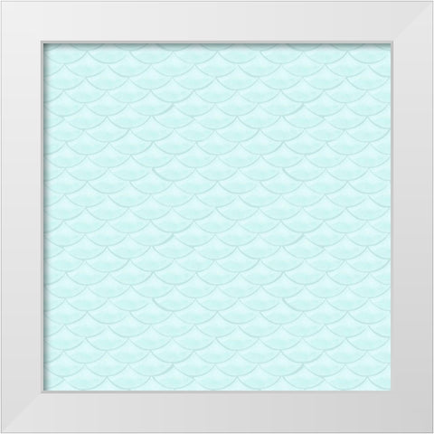 Mermaid Scales Collection G White Modern Wood Framed Art Print by Popp, Grace