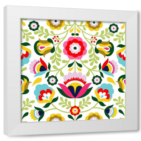 Cinco de Mayo Collection H White Modern Wood Framed Art Print by Borges, Victoria