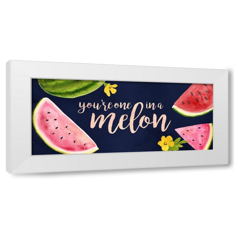 Fresh Fruit Collection D White Modern Wood Framed Art Print by Borges, Victoria