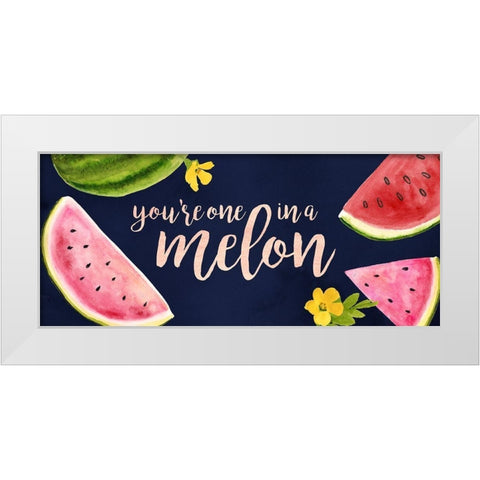 Fresh Fruit Collection D White Modern Wood Framed Art Print by Borges, Victoria