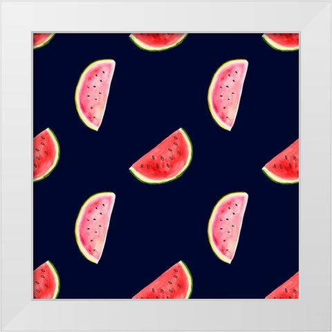 Fresh Fruit Collection I White Modern Wood Framed Art Print by Borges, Victoria