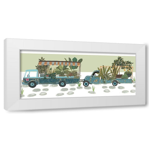 Hit the Road Collection D White Modern Wood Framed Art Print by Wang, Melissa