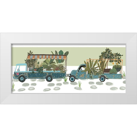 Hit the Road Collection D White Modern Wood Framed Art Print by Wang, Melissa