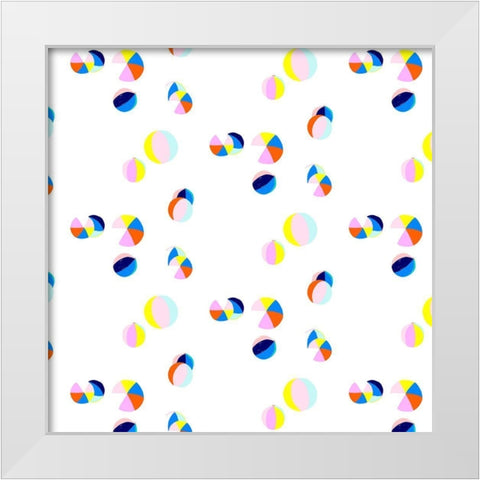 Soak up the Sun Collection F White Modern Wood Framed Art Print by Blanckslate