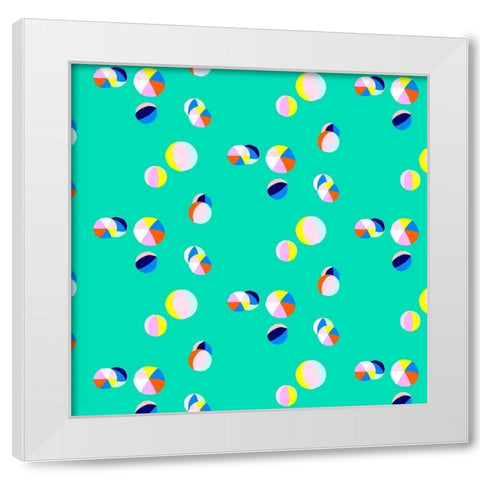 Soak up the Sun Collection G White Modern Wood Framed Art Print by Blanckslate