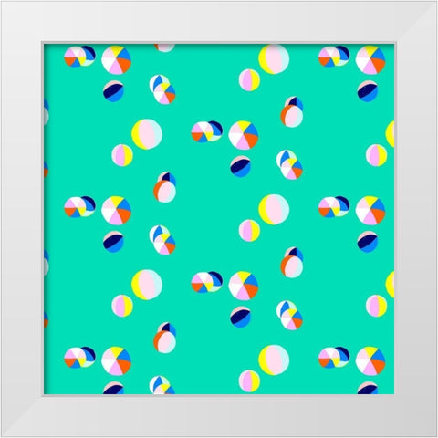 Soak up the Sun Collection G White Modern Wood Framed Art Print by Blanckslate
