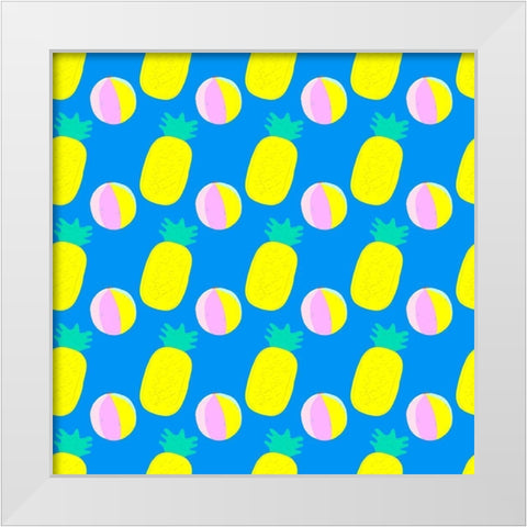 Soak up the Sun Collection I White Modern Wood Framed Art Print by Blanckslate