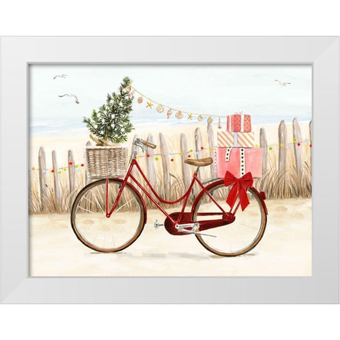 Christmas Coast Collection A White Modern Wood Framed Art Print by Borges, Victoria