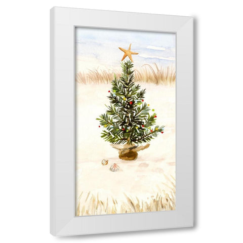 Christmas Coast Collection B White Modern Wood Framed Art Print by Borges, Victoria