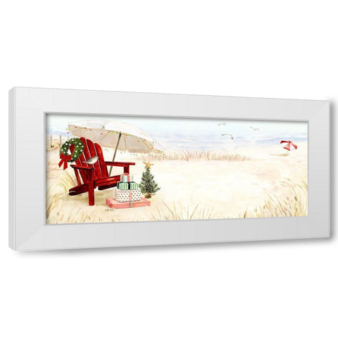 Christmas Coast Collection D White Modern Wood Framed Art Print by Borges, Victoria