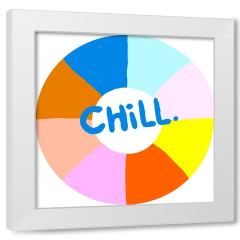 Beachy Keen Collection C White Modern Wood Framed Art Print by Blanckslate