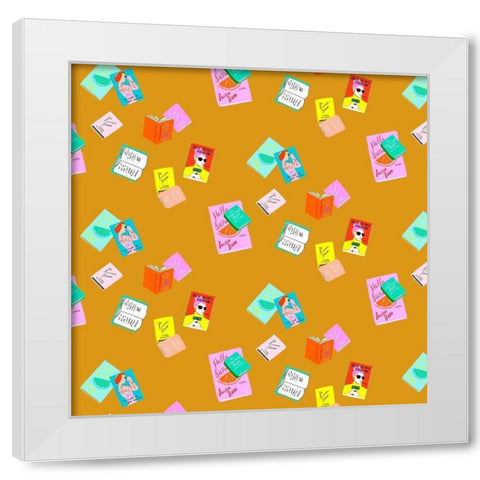 Beachy Keen Collection G White Modern Wood Framed Art Print by Blanckslate