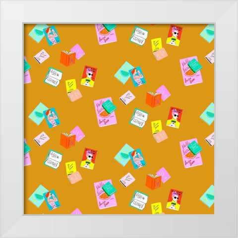 Beachy Keen Collection G White Modern Wood Framed Art Print by Blanckslate