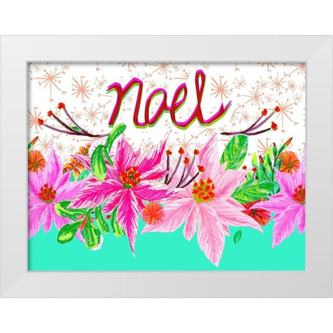 Christmas Foliage Collection A White Modern Wood Framed Art Print by Blanckslate