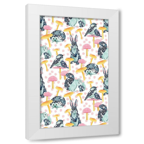 Flower Children Collection E White Modern Wood Framed Art Print by Popp, Grace