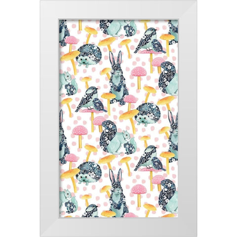 Flower Children Collection E White Modern Wood Framed Art Print by Popp, Grace