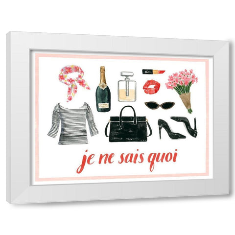 The French Girl Collection A White Modern Wood Framed Art Print by Popp, Grace