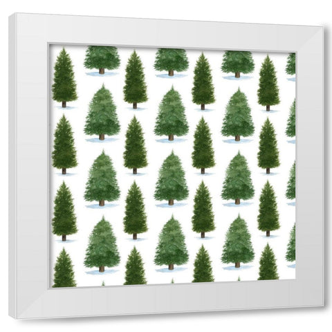 Forest Christmas Collection I White Modern Wood Framed Art Print by Popp, Grace