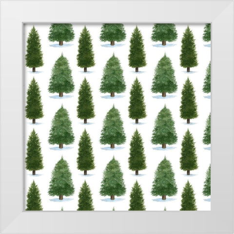 Forest Christmas Collection I White Modern Wood Framed Art Print by Popp, Grace