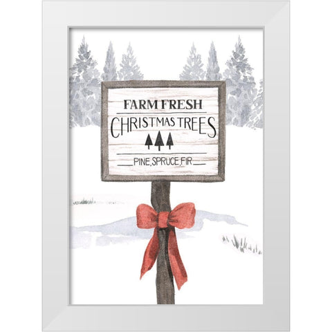 Evergreen Farm Collection B White Modern Wood Framed Art Print by Popp, Grace