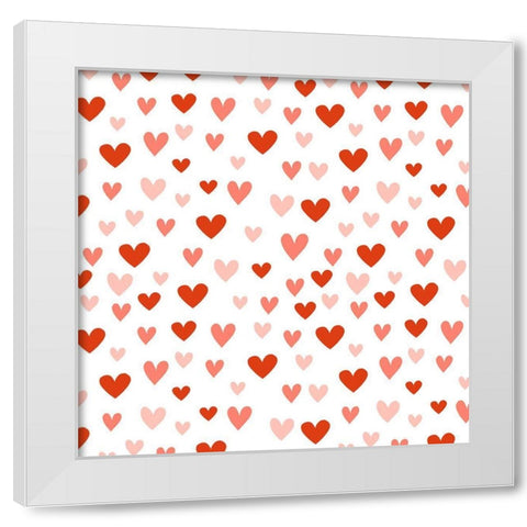 Darling Valentine Collection I White Modern Wood Framed Art Print by Borges, Victoria