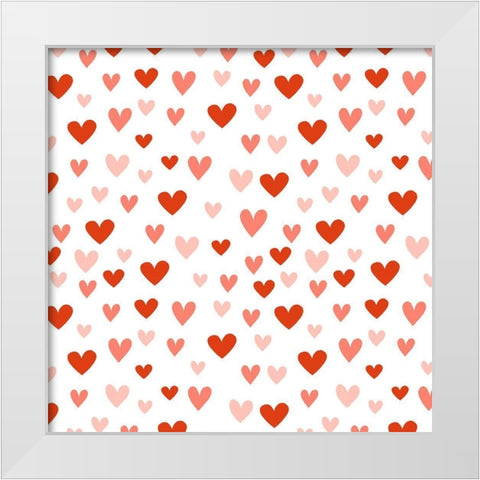 Darling Valentine Collection I White Modern Wood Framed Art Print by Borges, Victoria