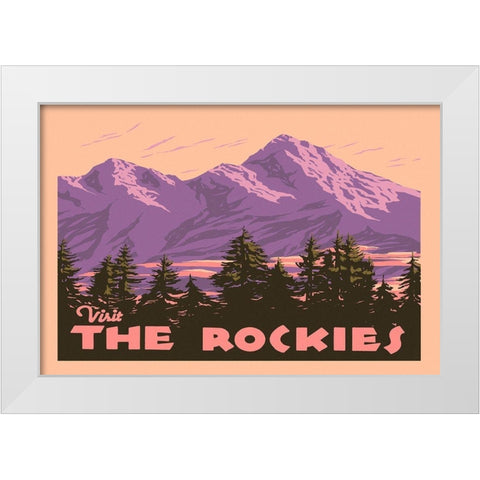 American Wayfarer Collection A White Modern Wood Framed Art Print by Green, Jacob