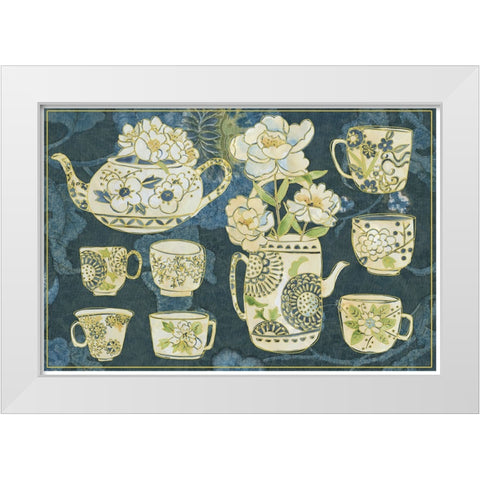 Oolong Collection A White Modern Wood Framed Art Print by Zarris, Chariklia