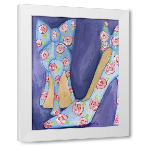 Shoes White Modern Wood Framed Art Print by Seay, Anne