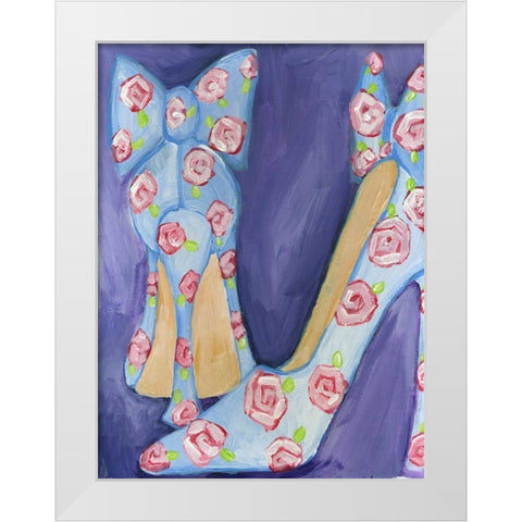 Shoes White Modern Wood Framed Art Print by Seay, Anne