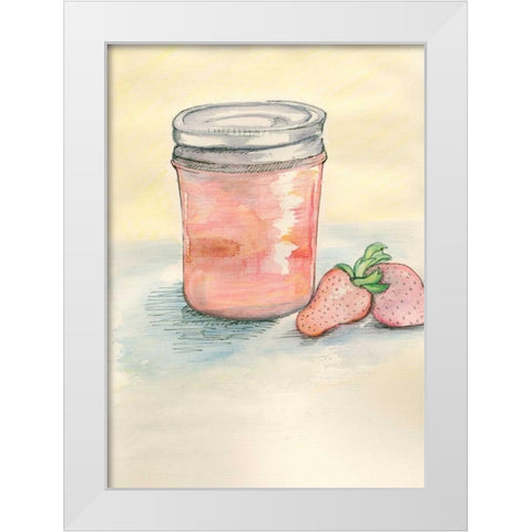 Jar White Modern Wood Framed Art Print by Seay, Anne