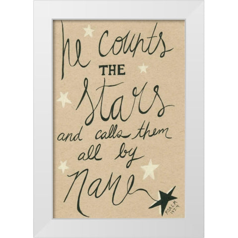 Stars White Modern Wood Framed Art Print by Seay, Anne