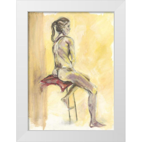 Nude IV White Modern Wood Framed Art Print by Seay, Anne